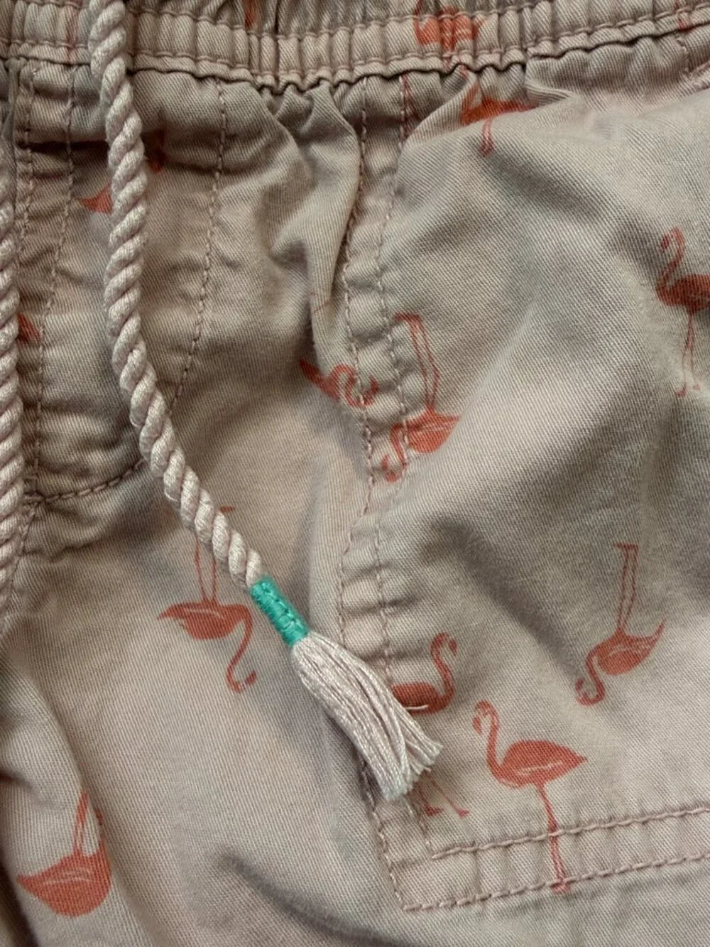 GAP Kids pink flamingo shorts girls small beach summer vacation California